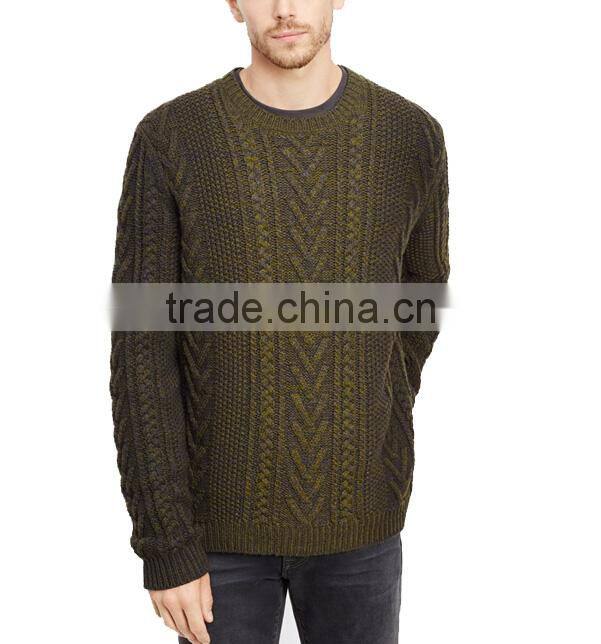 2015 fashion wool cheap men sweater men woolen sweater design