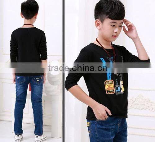 new style new design good quality China alibaba print long sleeve t-shirt for kids