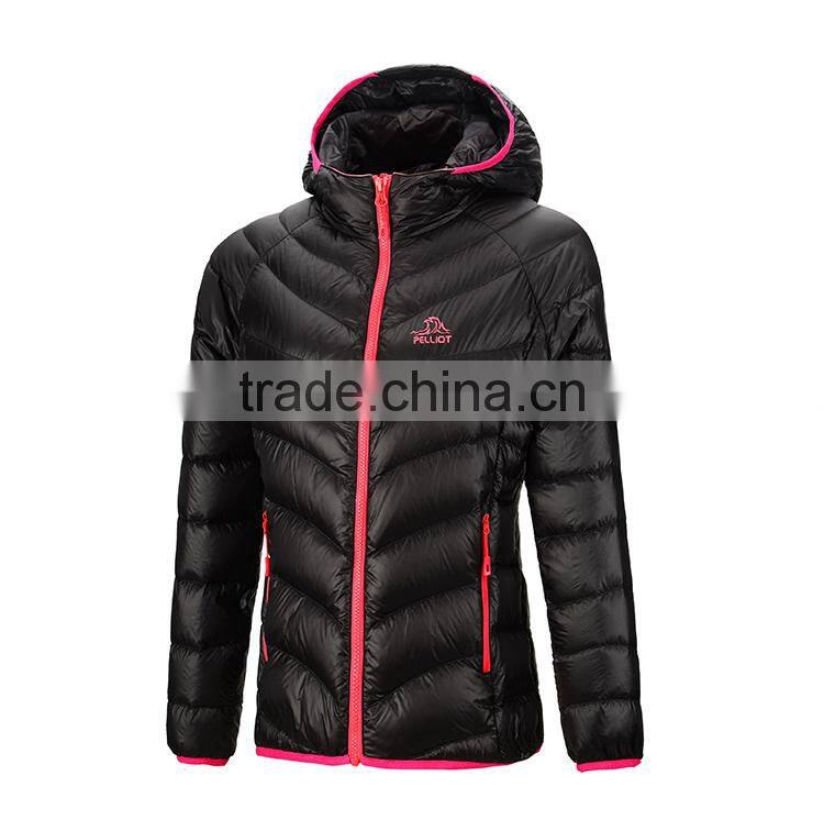 2017 new waterproof womens down jacket compressible ,womens' ultralight jackets