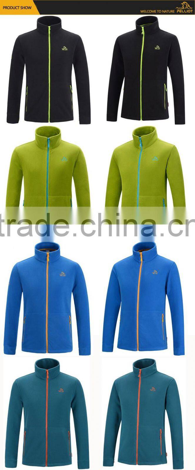 wholesale clothing manufacturers custom men's warm outdoor fleece jacket