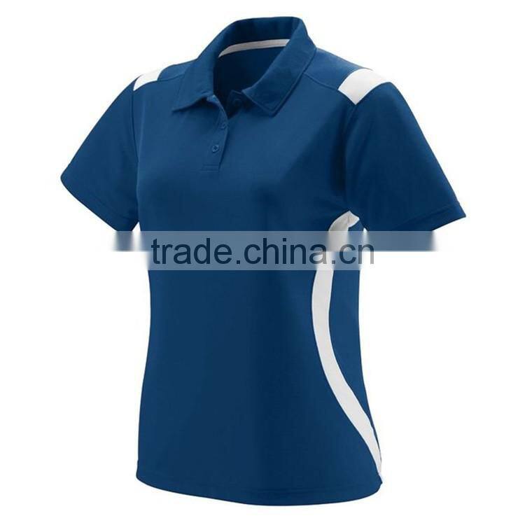 Fashion Design Wholesale 100% Polyester Dry Fit Sports Women Polo Shirts