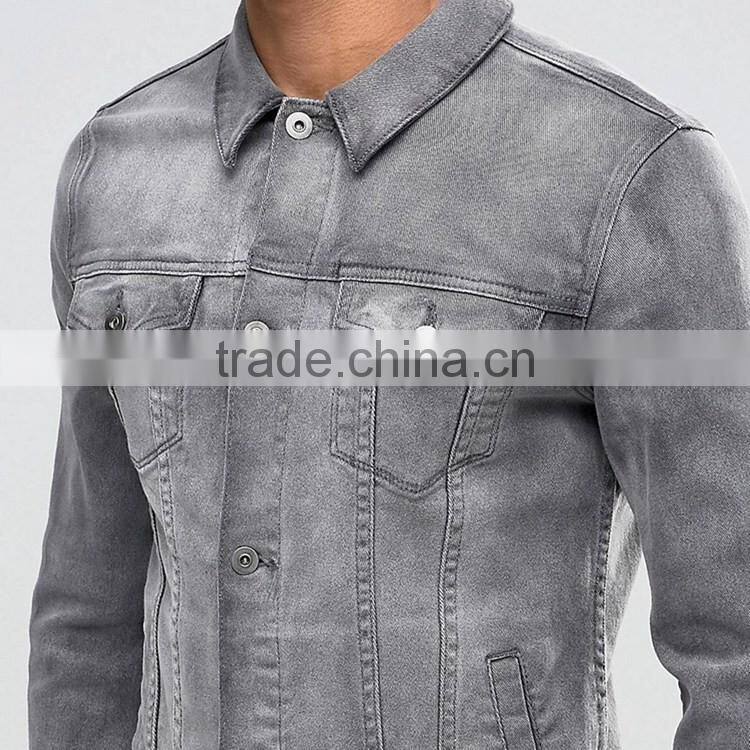 China Manufacturer OEM custom denim winter jacket men 2016