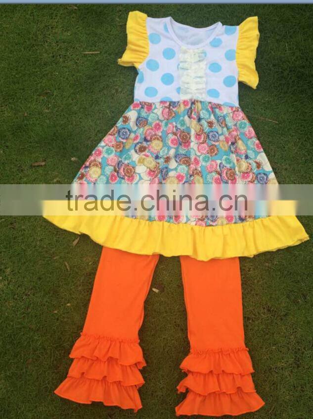 girls persnickety damask ruffles dress sets adorable clothing factory direct wholesale clothing sets baby girl boutique clothing