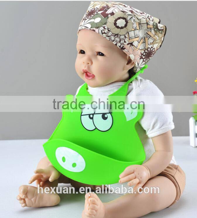 Eco-Friendly Cheap Custom Adult Blank Triangle Crochet Silicon Baby Bib