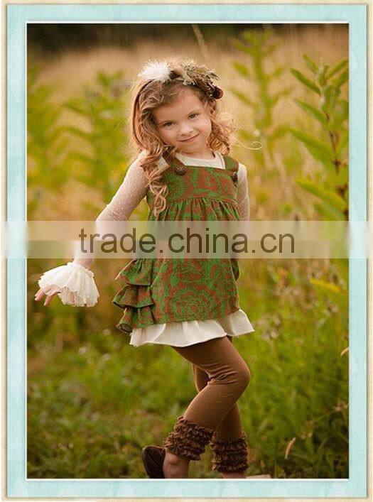 Red Polka Dot Apple Pant Set Appliqued White Long Shirt Children's Clothes Boutique outfit For Spring/ Fall Outfit Kids Clothes