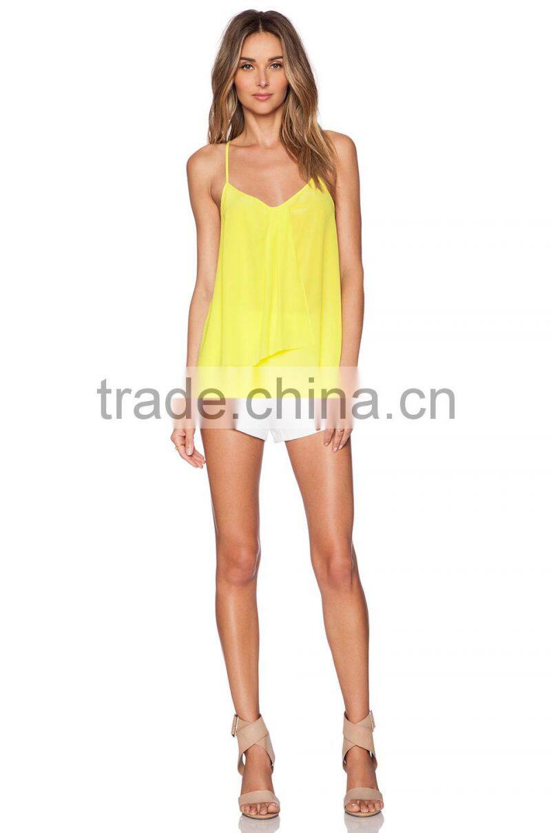 low cut tank tops 100% silk