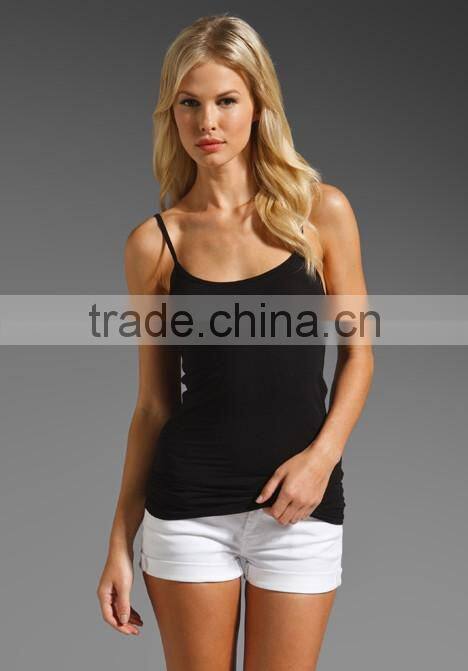 layers gym cami in black