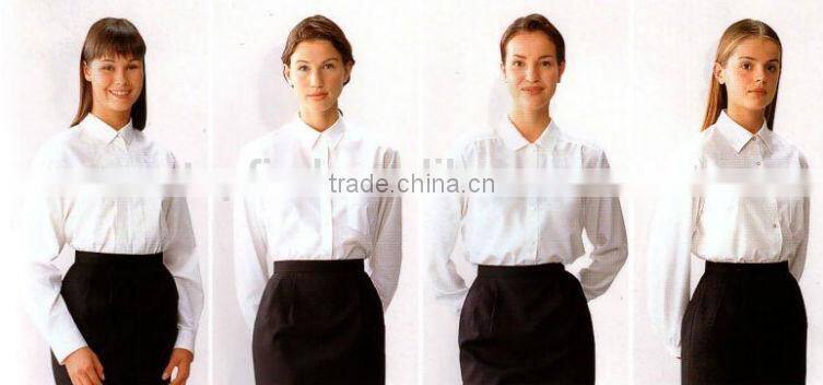 Wholesale 35% cotton 65% poyesterTC normal men &women shirt uniform