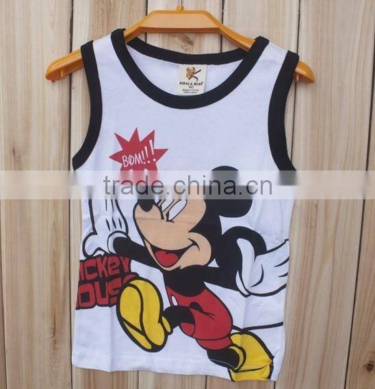 2-10 years top/high quality tank top for kids boy