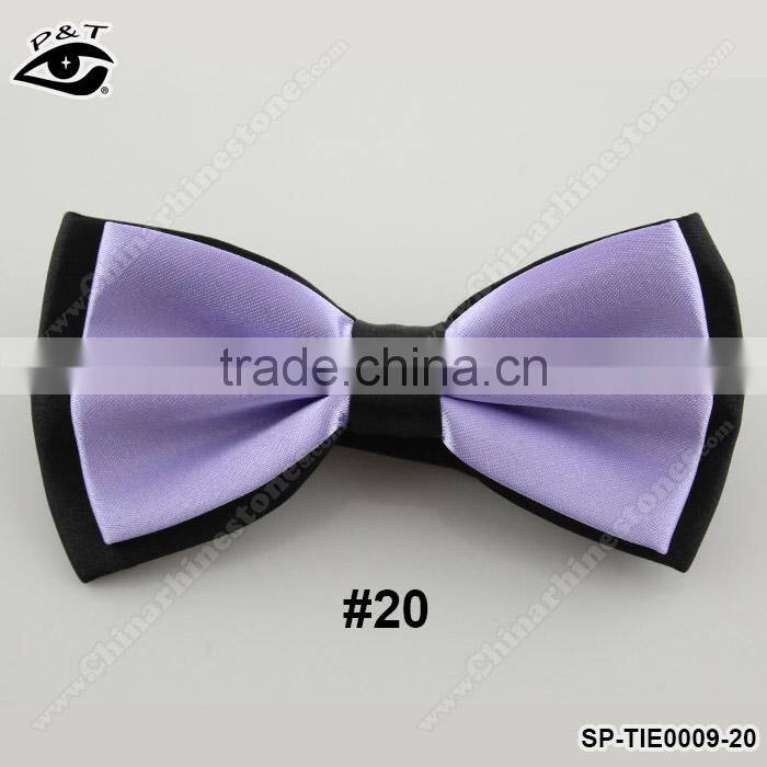 12.5x6.5CM fancy polyster bow tie British Style Solid Bowtie for Bridegroom Wedding Dress