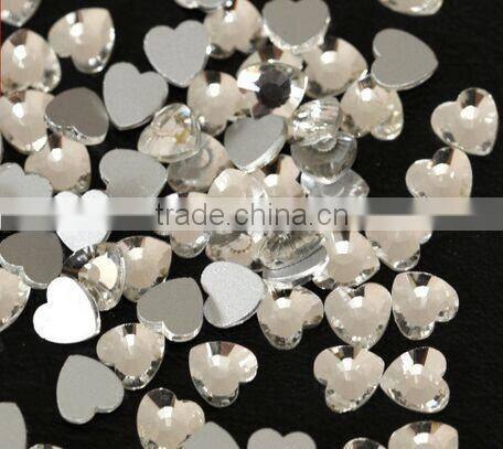 Clear White Flat Back Crystals Flatback Glass bling nail Rhinestone nail art