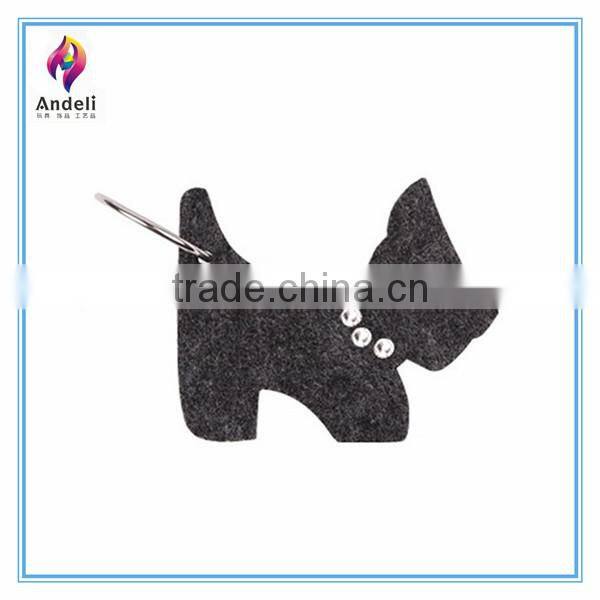 customized car key holder for promotion wool felt keyring