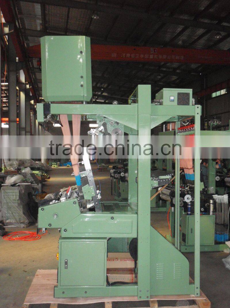 auto shuttleless narrow width ribbon /belt computerized jacquard weaving needle loom