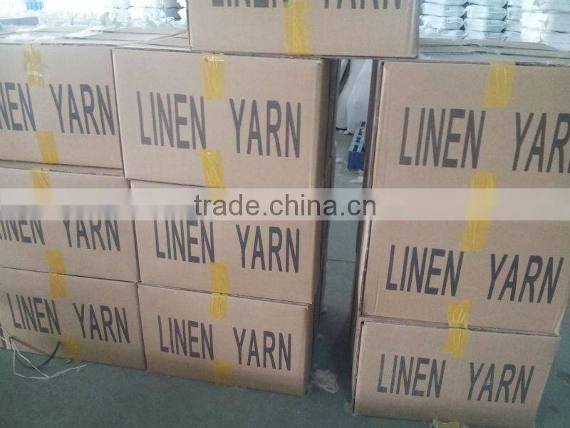 100% Linen Yarn, 12NM Flax Yarn semi-bleached, raw, long fiber, short fiber