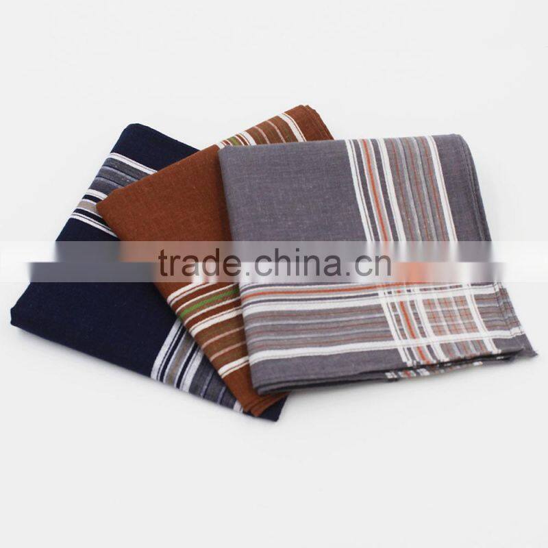 Factory direct hot sale wholesale 100% cotton mens handkerchief