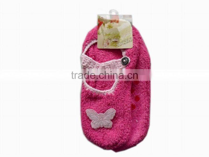 anti-slip indoors shoes , fuzzy microfiber warm socks,Women thermal microfiber cozy socks