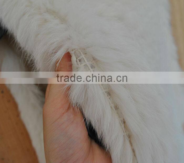 YR505 Wholesale Factory Genuine Rabbit Fur Material Top Quality Fur Vest