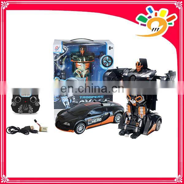 2.4G car transform robot toy Remote control car rc robot