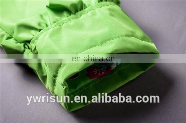 2017 Wholesale OEM Green Children Waterproof Rain Coat High Quality Kids Raincoat