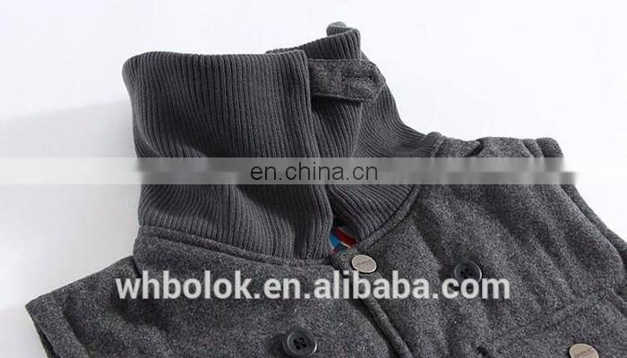 OEM Service Casual Style Winter Sportswear polyester padded Vest for Men