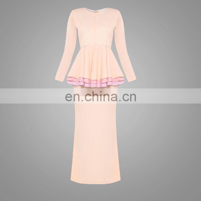 2017 Baju kurung malaysia model fashion muslim women clothing