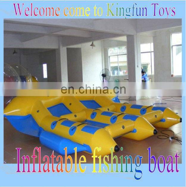 4 rides inflatable flyfish boat on water