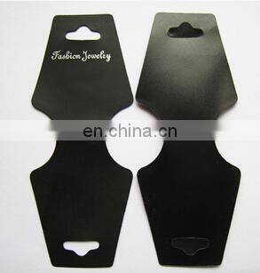 Black PVC fold Earring cards necklace cards