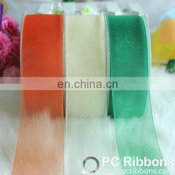 100% pure silk organza ruffled ribbon