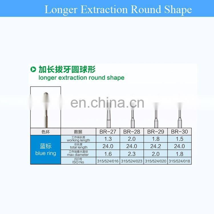 High quality Dental Diamond burs compatible with mani diamond bur