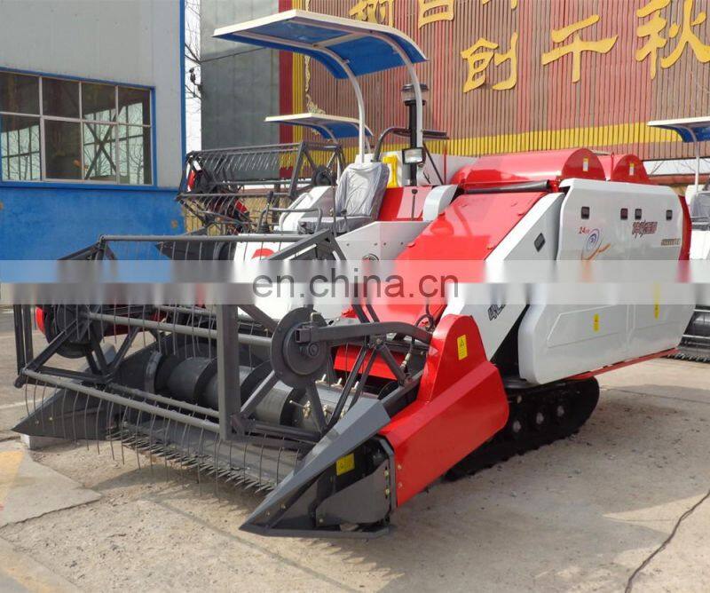 Rice harvester, crawler rice harvester