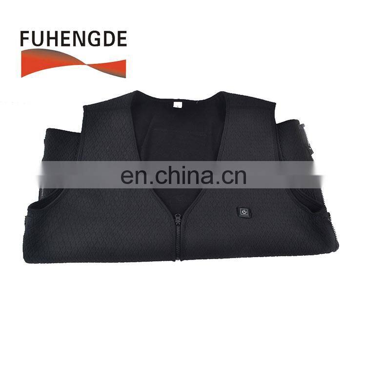 Men Women Electric Battery Powered Heated Vest Rechargeable Waterproof Heat Insulate Heating Vest for Sports Outdoors