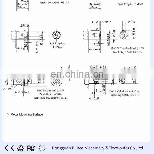 blince OMR50-2AD hydraulic pumps motor for mini hay baler machine,small hydraulic wheel motor