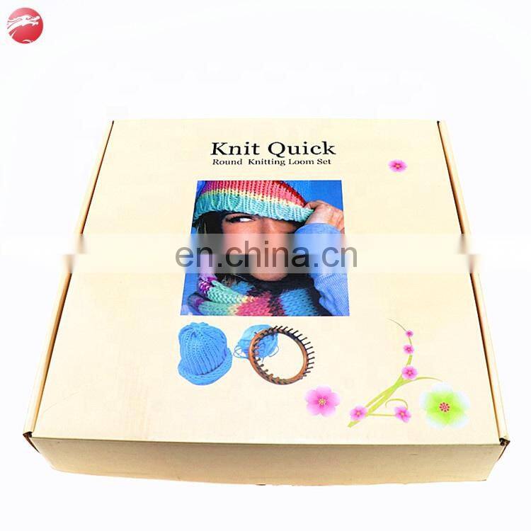 Craft Kit Tool Round Shape Plastic Knitting Loom Set with Hook Needle