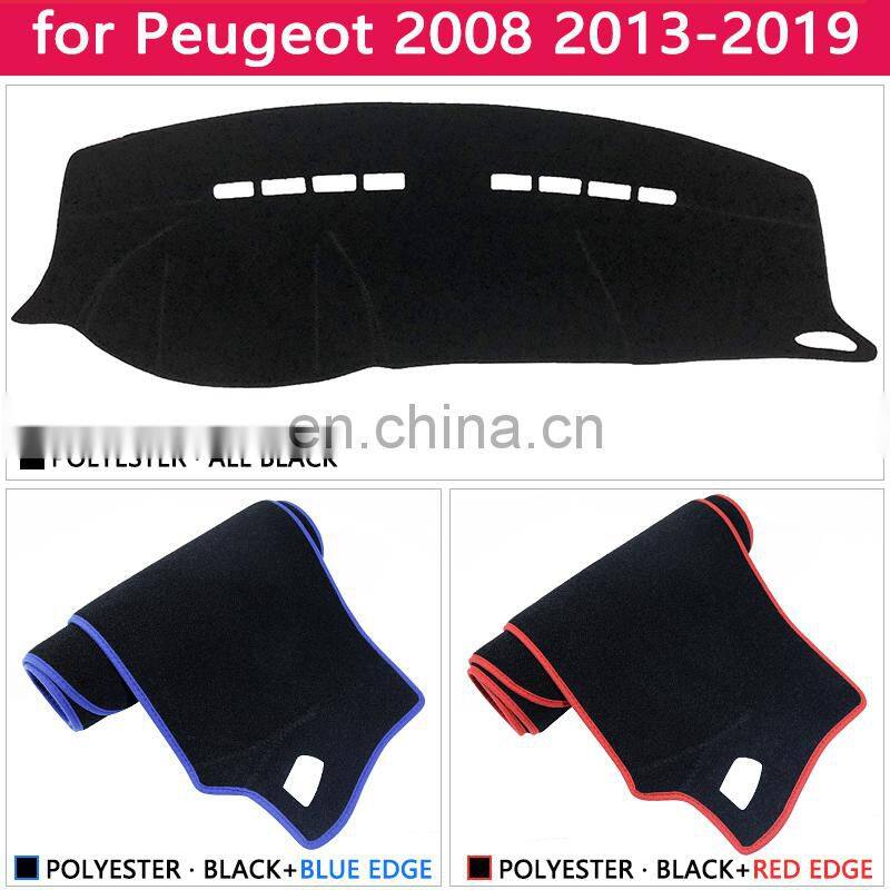for Peugeot 2008 2013~2019 Anti-Slip Mat Dashboard Pad Sunshade Dashmat Protect Carpet Car Accessories 2014 2015 2016 2017 2018