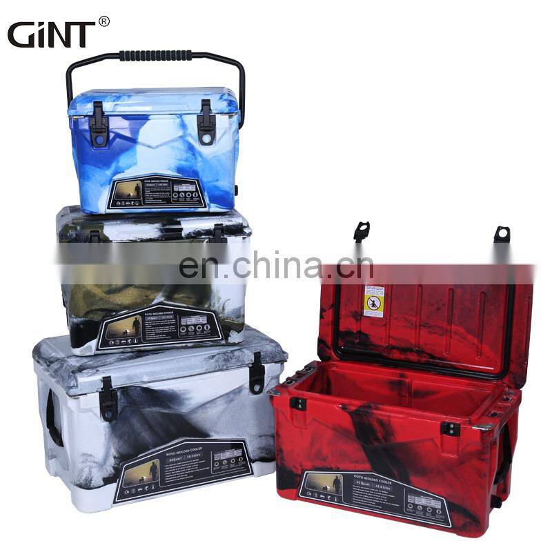 New Color insulated ice chest for out door camping fishing Middle size Cooler box Hot Sell waterproof Hard cooler box