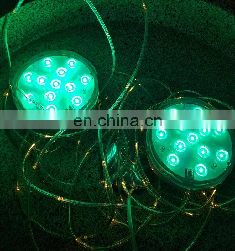 RGB Pond Light for Wedding Party Pool Multi Color Battery Powered Vase Based Floral Lamp Submersible LED Lights Waterproof