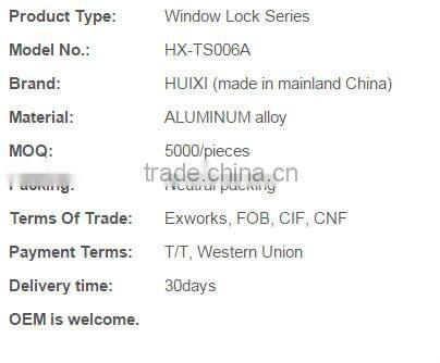 TS006A good quality aluminium window handle locks