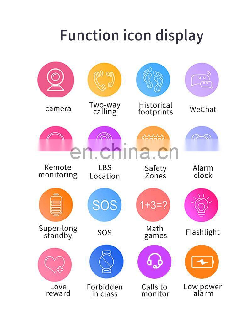 YQT Factory Jam Anak Child SOS Tracker Monitor Watch Kids Smartwatch Q12