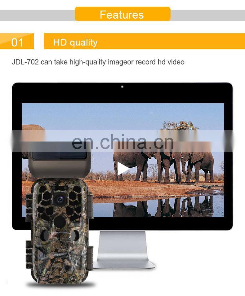 2021 hot new 4K WIFI Hunting Camera APP Control Real Time Animal Monitor with Solar Panel