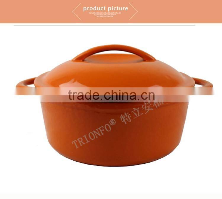 Multi Color die enameled Cast Iron Cookware TR1004 seasoning
