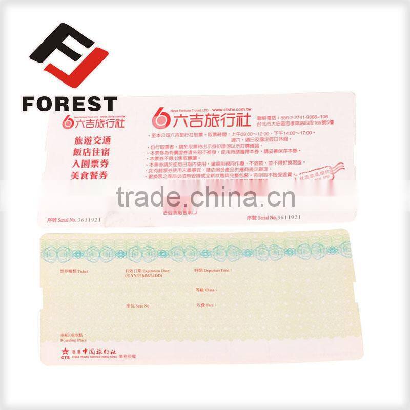 security gate ticket printing,admission ticket, anti-faketickets printing service