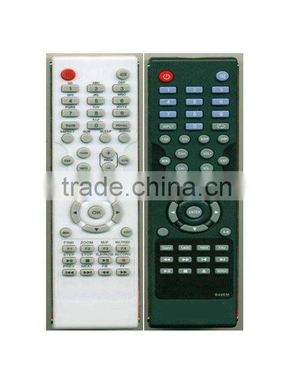 high quality ABS remote controller with CE/ROHS good price for led/lcd tv remote controller