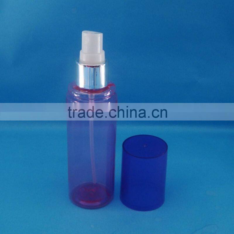 Plastic clear foam bottle with silicone foam pump for personal face washing/ 30mm 43mm closure foam pump