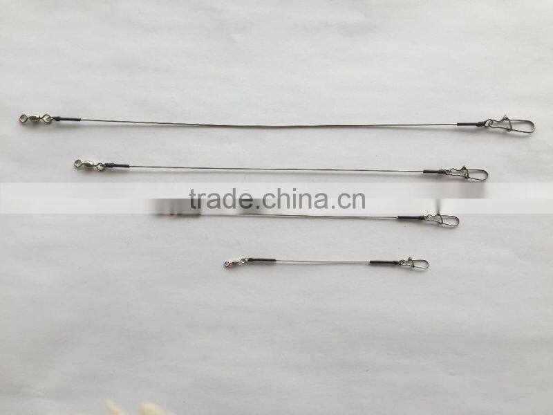 Crane swivel with nice snap and wire leader fishing tackle