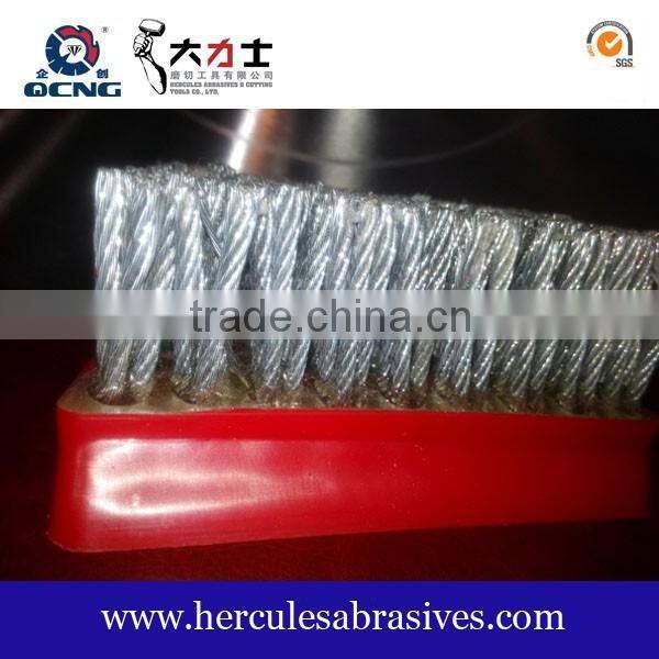 Marble frankfurt steel wire brush, steel rope brush for stone polishing
