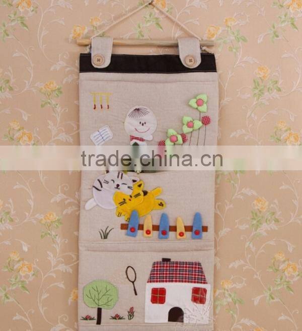 Over The Wall Hanging Shoe Organizer/ Lovly Cartoon Fabric Organizer