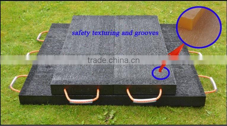 UHMWPE Durable High Strength Portable Crane Outrigger Pads Crane Outrriger Board Plastic Sheet