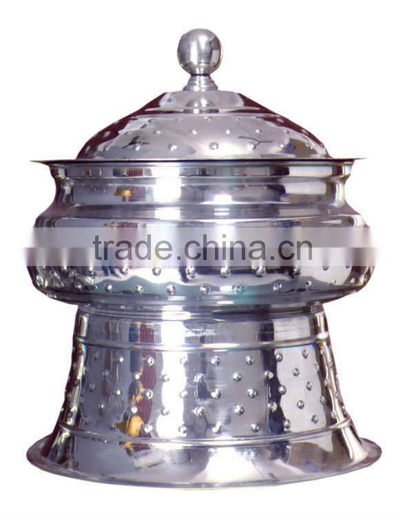 Steel Cheffing Dish, Wedding & Party utensils, food serving dish, hot keeping dish, Catering item, Hotel & Restaurant utensils