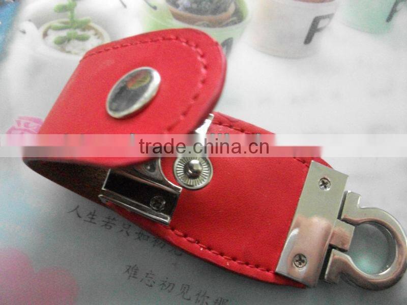 Black Leather USB with 2.0 8GB USB Leather Flash Drive 64mb to 64gb
