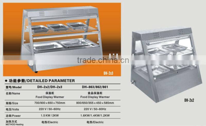 countertop hot food display case